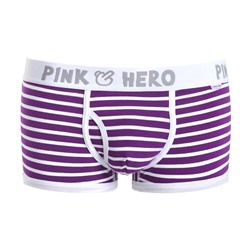 Мужские трусы Pink Hero пурпурные в полоску PH1203-5