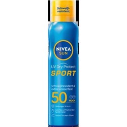 Спрей от солнца Аэрозоль UV Dry Protect Sport, SPF 50, 200 мл