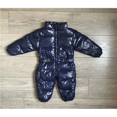 М. 260 Комбинезон Moncler лаковый синий (80)