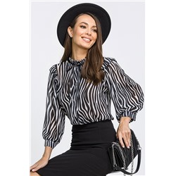 Женская шифоновая блузка с воротником-стойка Happy Fox
