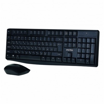Беспроводной комплект клавиатура+мышь мультимедийный Smartbuy ONE 207295AG черный (SBC-207295AG-K)