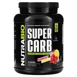 NutraBio, Super Carb, малиновый лимонад, 834 г (1,8 фунта)