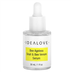 Idealove, Bee Ageless, сыворотка с улиткой и пчелиным ядом, 30 мл (1 жидк. Унция)