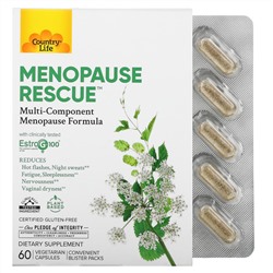 Кантри Лайф, Menopause Rescue, 60 вегетарианских капсул