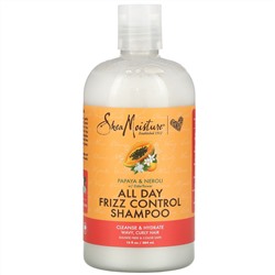 SheaMoisture, All Day Frizz Control Shampoo, Papaya & Neroli with Elderflower, 13 fl oz (384 ml)