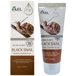 пилинг-скатка с муцином черной улитки Natural Clean peeling gel Black Snail