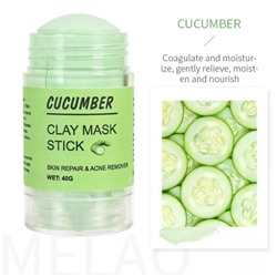Маска-стик с глиной и экстрактом огурца Xin Son Cucumber Clay Mask Stick Skin Repair & Acne Remover 40g