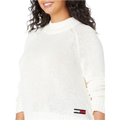 Tommy Jeans Mock Neck Solid Sweater